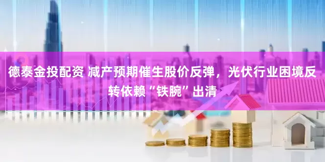 德泰金投配资 减产预期催生股价反弹，光伏行业困境反转依赖“铁腕”出清